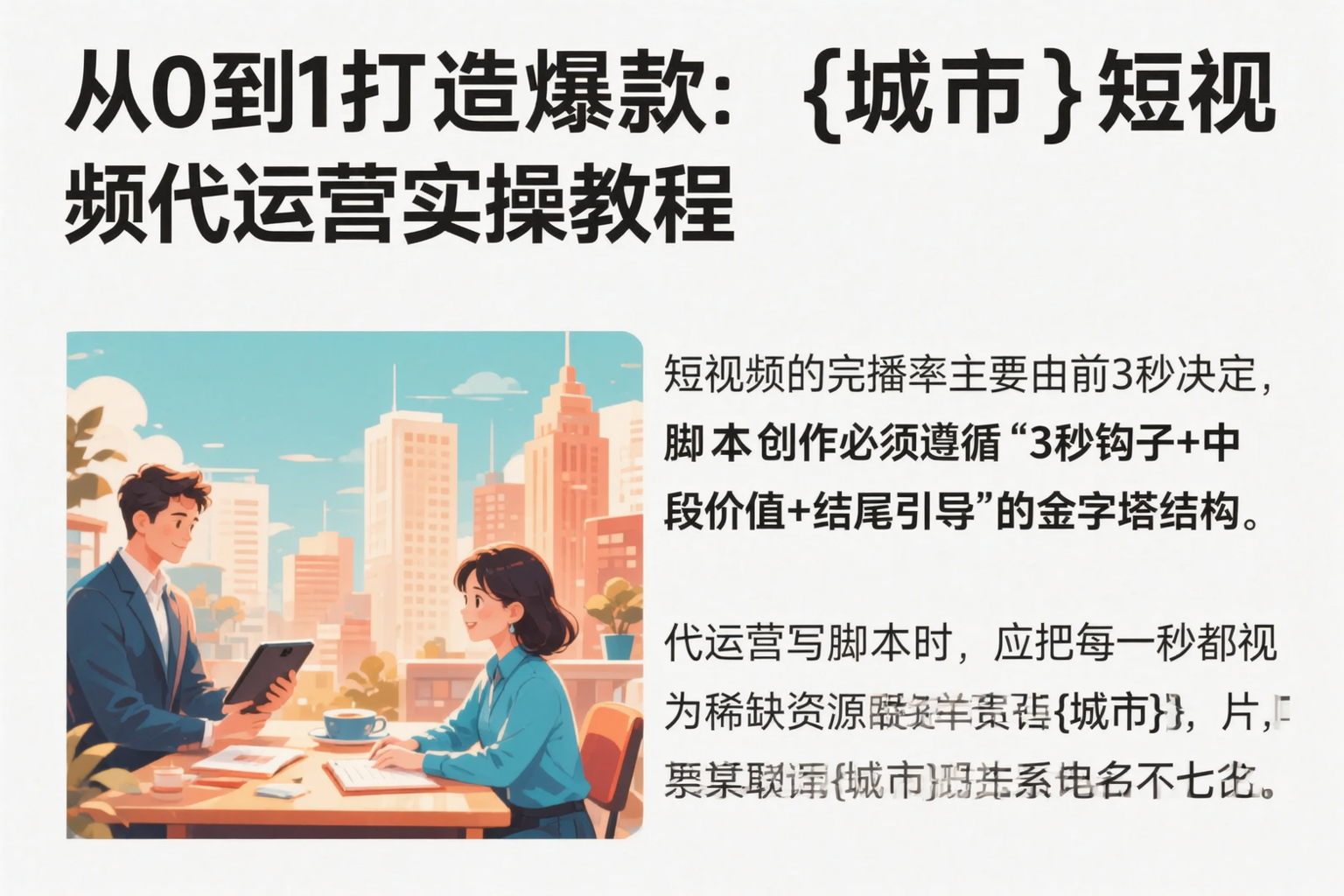 从0到1打造爆款：平桂短视频代运营实操教程