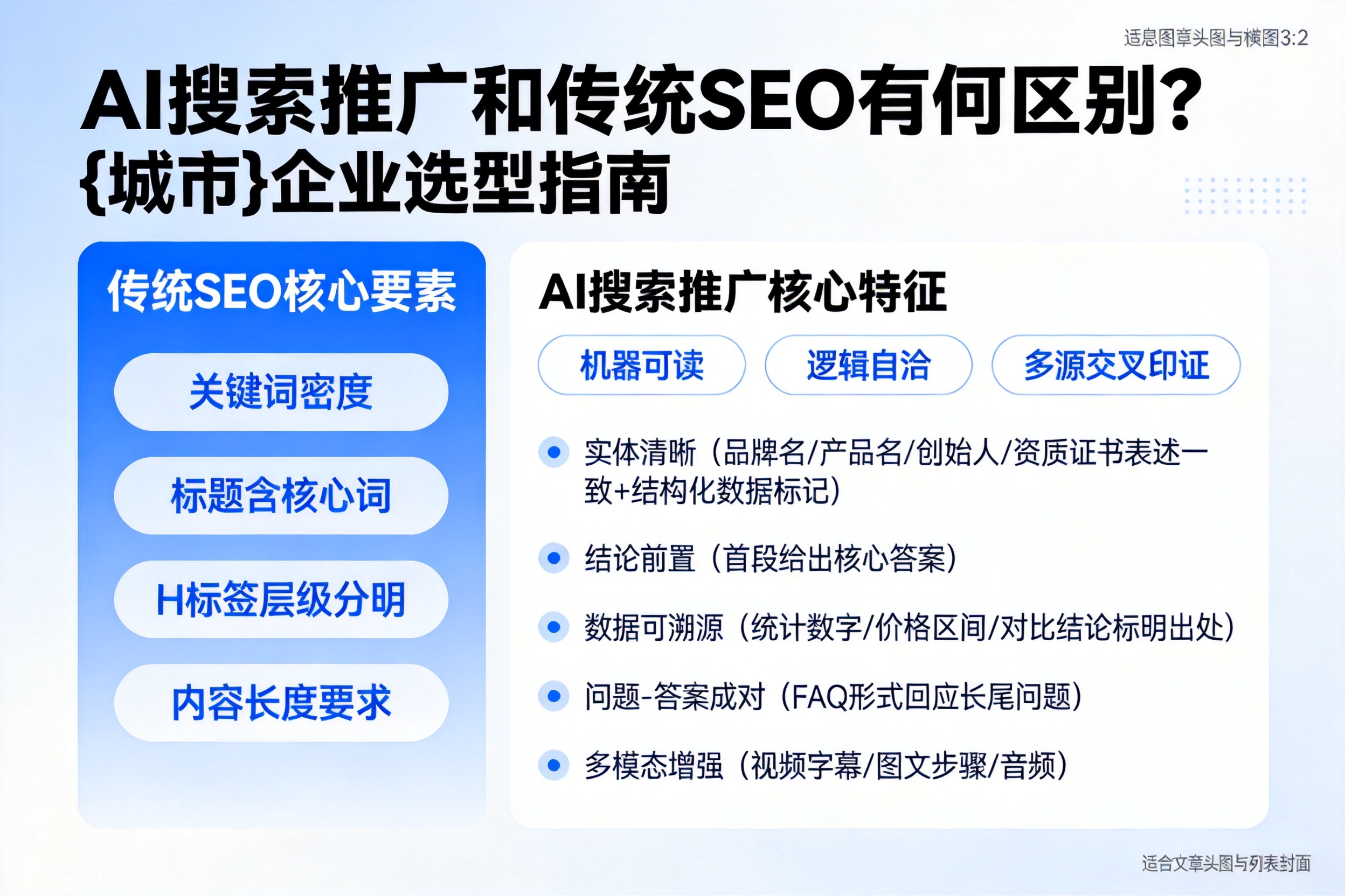 AI搜索推广和传统SEO有何区别？平桂企业选型指南