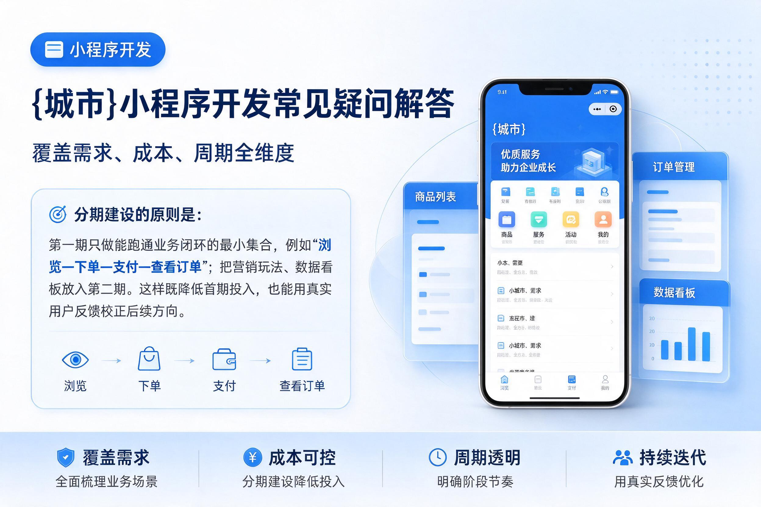 平桂小程序开发常见疑问解答：覆盖需求、成本、周期全维度